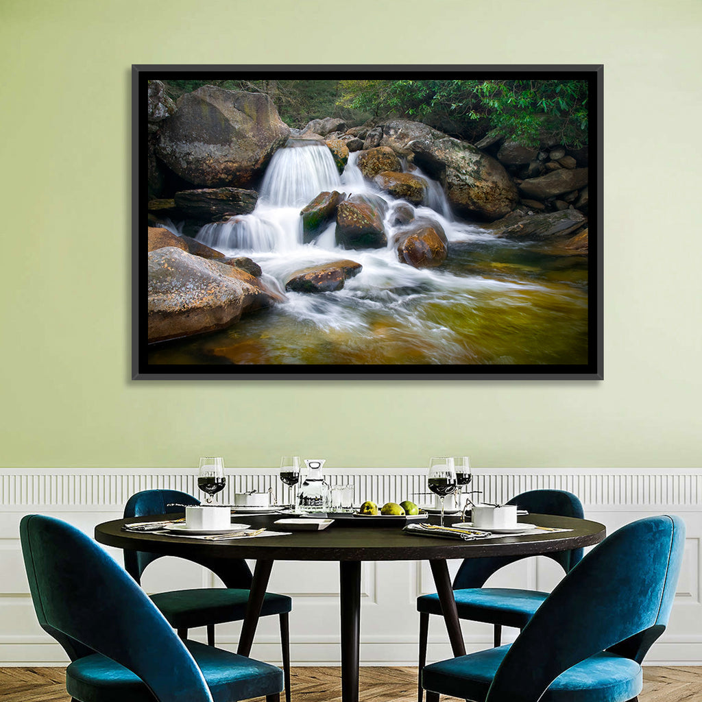 Blue Ridge Mossy Waterfall Wall Art