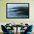 Morning Mist Over Pine Valley Wall Art