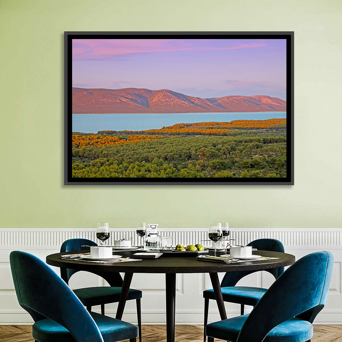Lake Vrana Golden Hour Wall Art