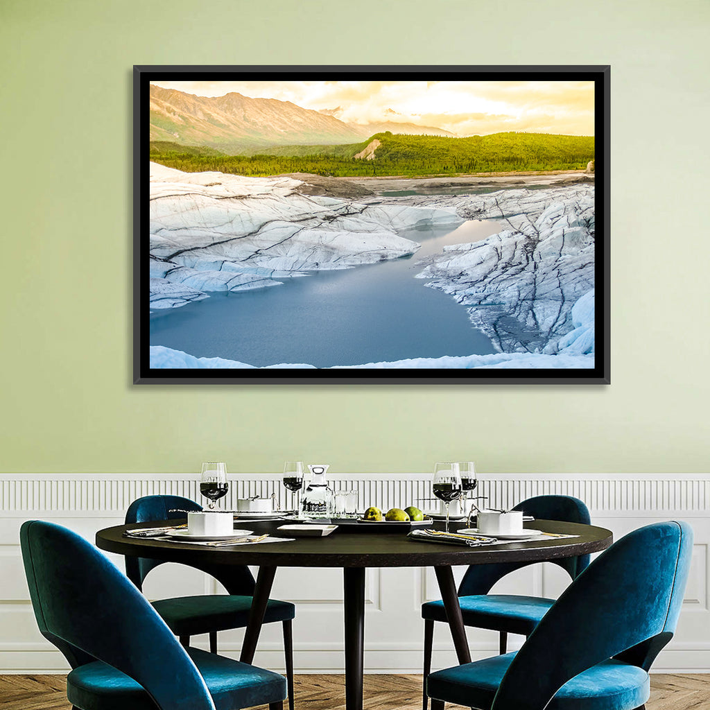Matanuska Glacier at Sunset Wall Art