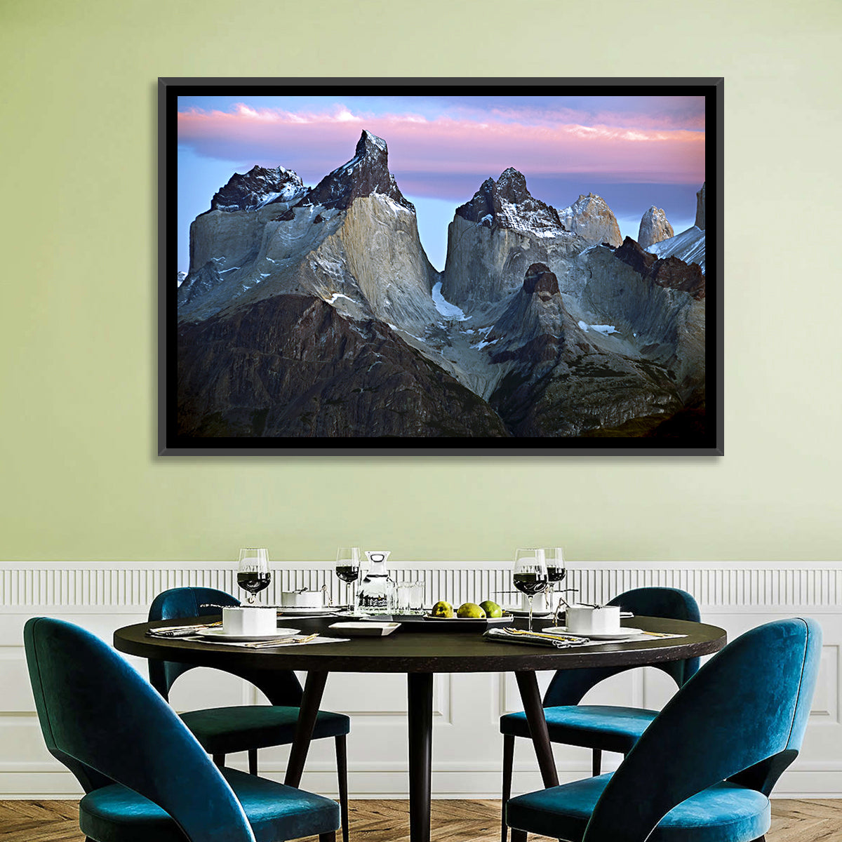 Los Cuernos Peak Valley, Torres Del Paine Wall Art