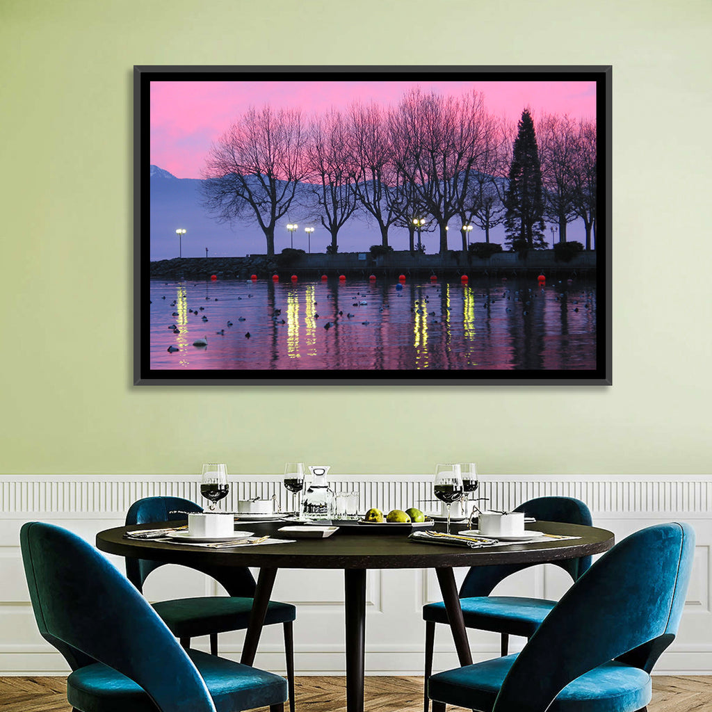 Lake Geneva Twilight Wall Art