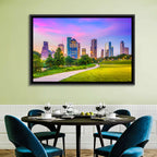 Houston Skyline at Dusk Wall Art