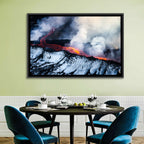 Snow-crusted Lava Flow Wall Art