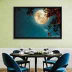 Autumn Moon with Milky Way Wall Art