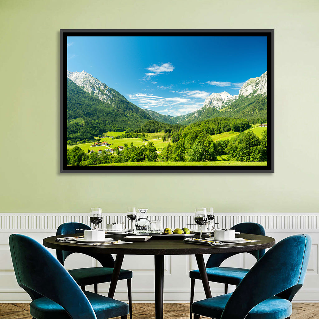 Bavarian Alpine Valley Wall Art