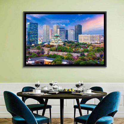 Osaka City Skyline Wall Art