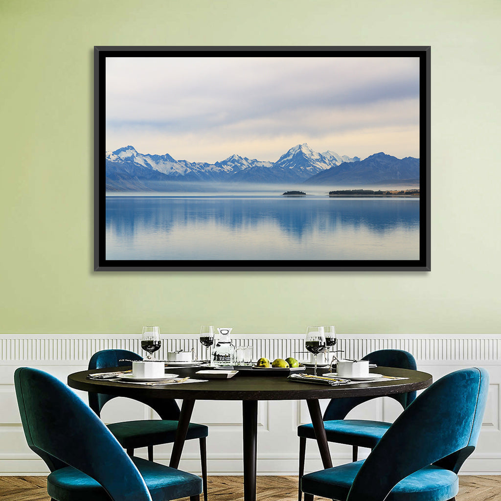 Mount Cook Reflection at Lake Pukaki Wall Art