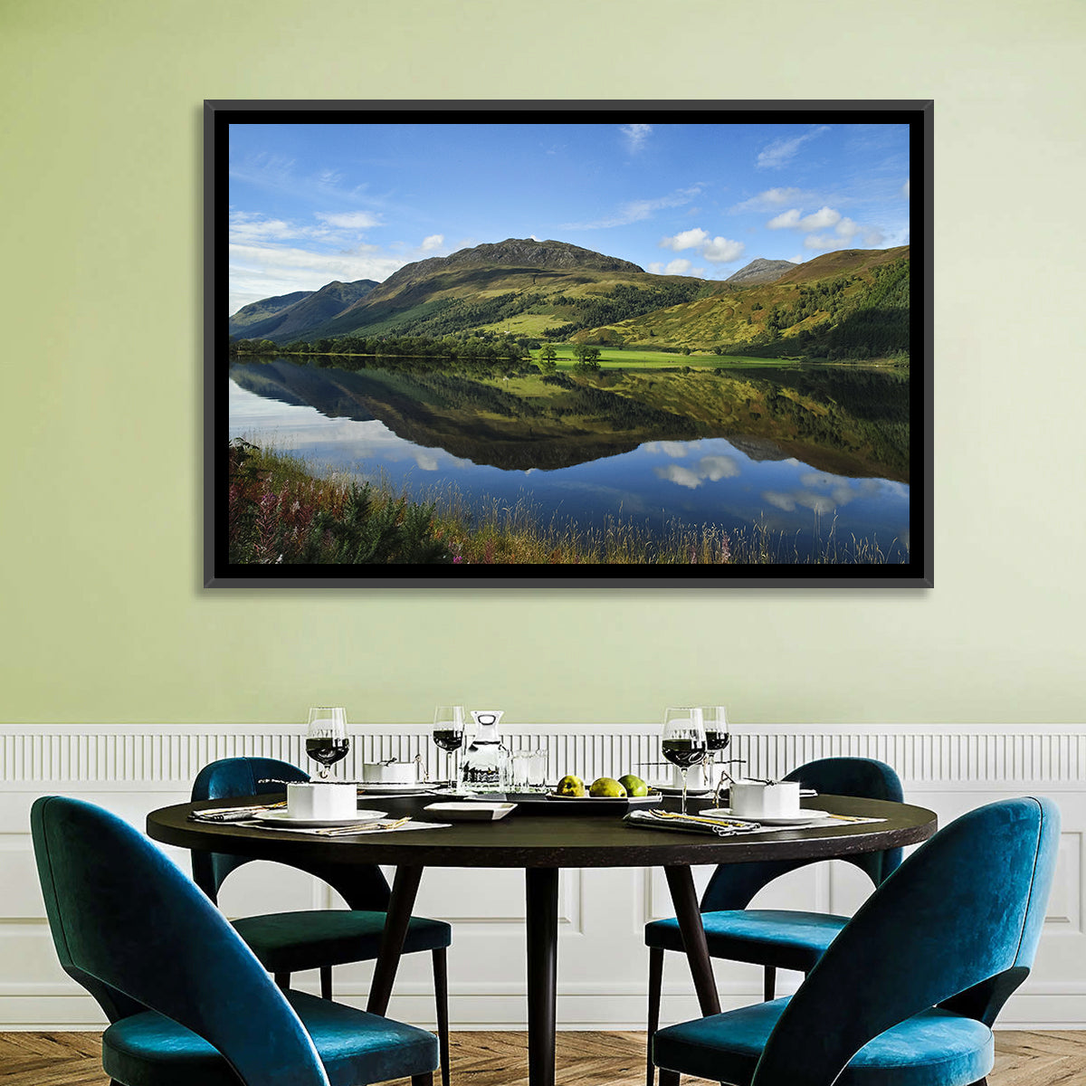Irish Lake Reflection Wall Art