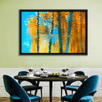 Blue Autumn Reflection Wall Art