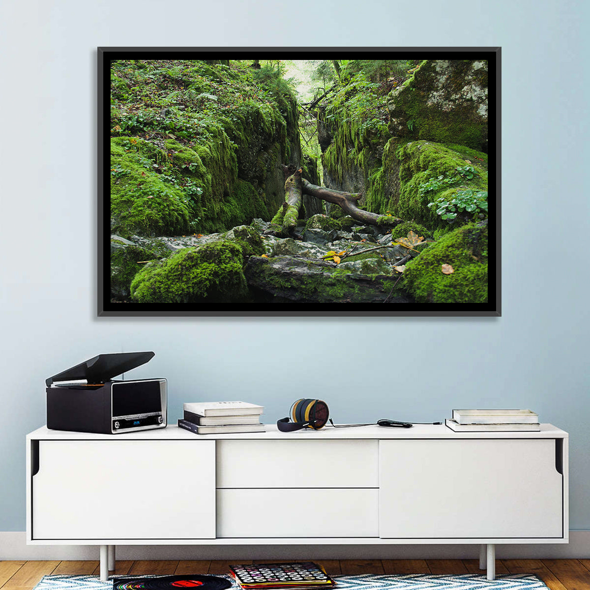 Kammersee Mossy Cleft Wall Art in a room, landscape