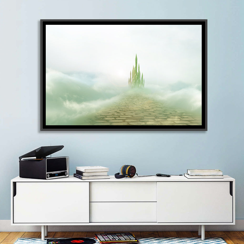 Cobblestone Path to Emerald Castle Wall Art