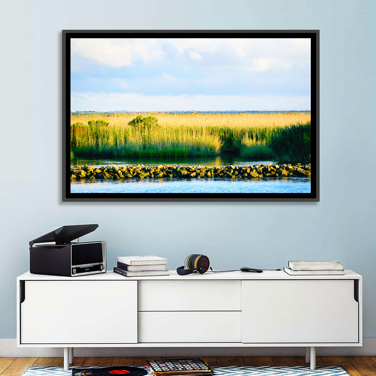 Louisiana Bayou Marsh at Golden Hour Wall Art