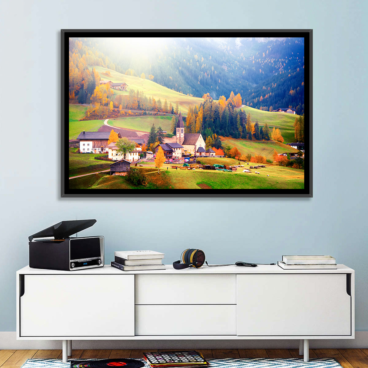 Santa Maddalena Golden Hour Wall Art