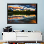 Herbert Lake Sunset Reflection Wall Art