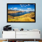 Golden Grass at Kamloops Lake Wall Art