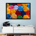 Quilled Color Spirals Wall Art
