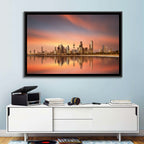 Kuwait City Skyline at Sunset Wall Art