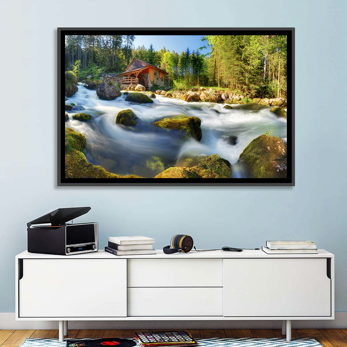 Salzburg Stream with Watermill Wall Art