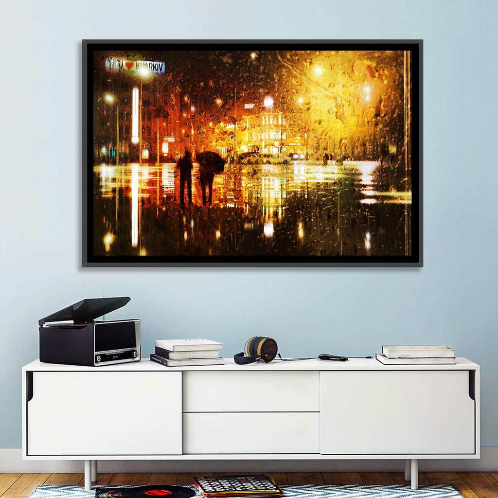 Rainy Night in Kharkiv Wall Art
