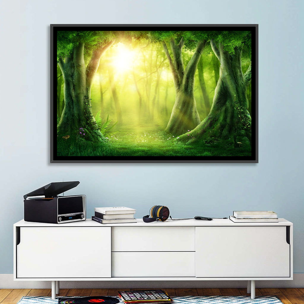 Enchanted Forest at Sunrise Wall Art