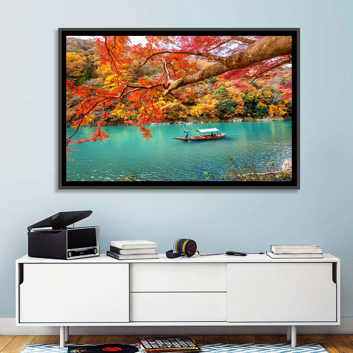 Hozugawa River, Kyoto Wall Art in a room, landscape