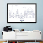 Multan Skyline with Shah Rukn-e-alam Wall Art