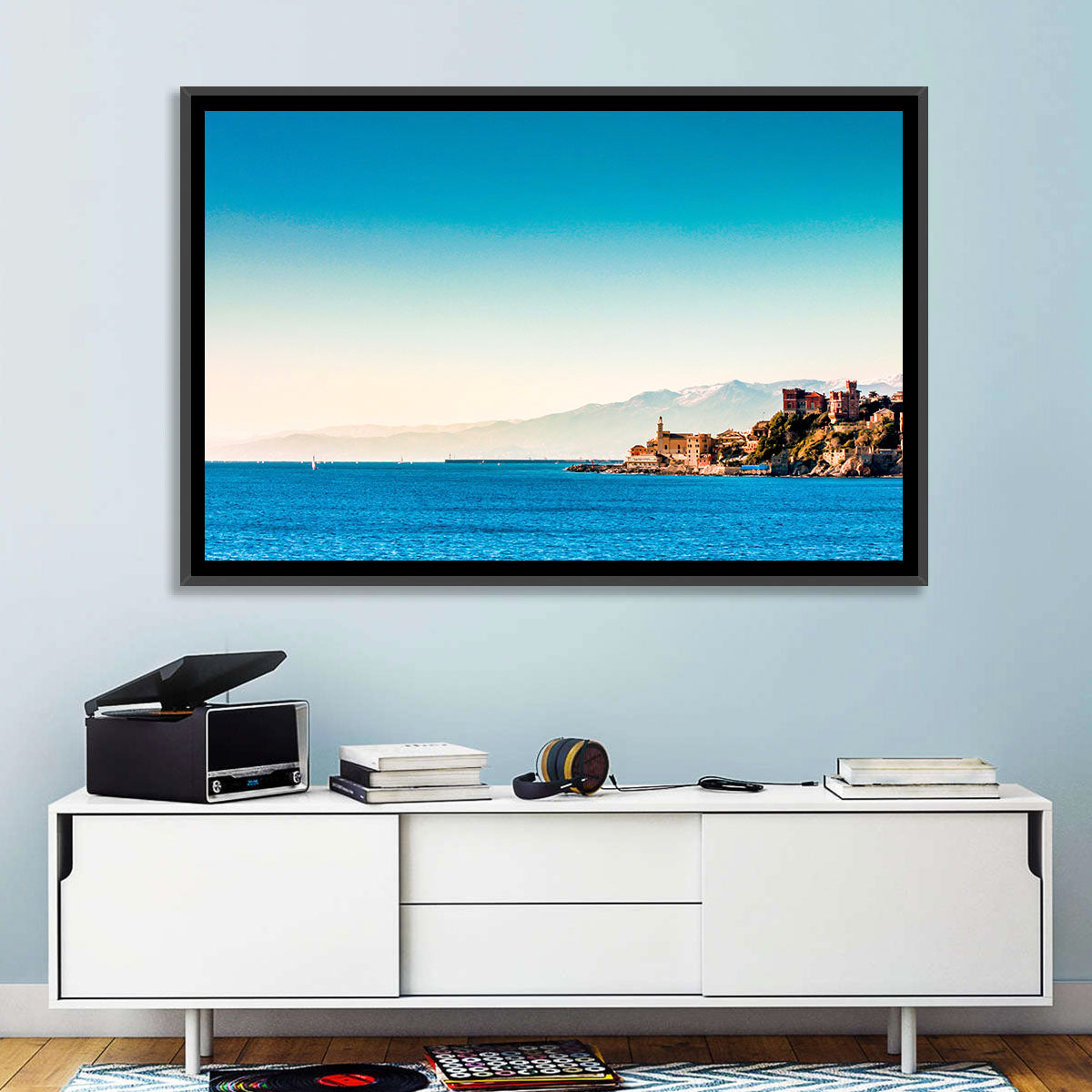 Genoa Coastal Seascape Wall Art