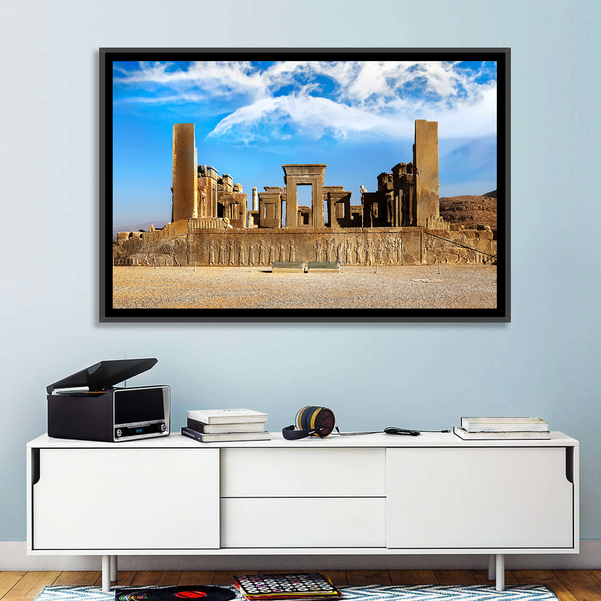Tachara Palace, Persepolis Wall Art in a room, landscape