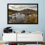 Lake Hodges Autumn Reflection Wall Art