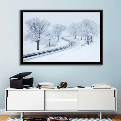 Cold Snowy Path Wall Art