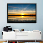 Oklahoma Lake Sunset Reflection Wall Art