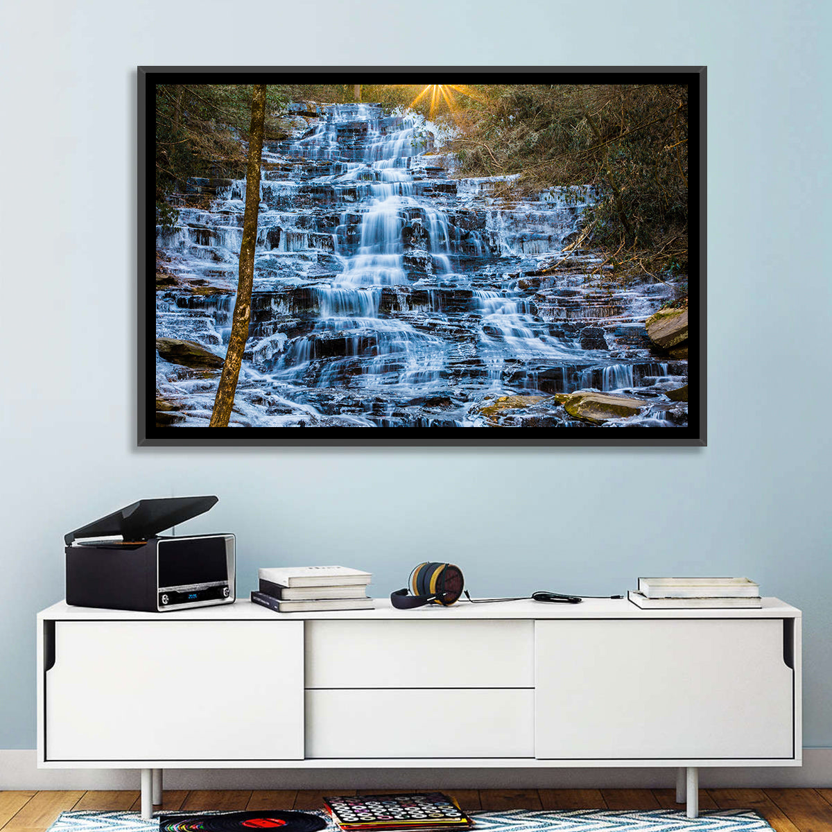 Minnehaha Falls Winter Cascade Wall Art