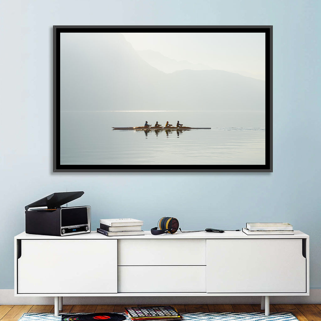 Four Rowers on Lake Lugano Wall Art
