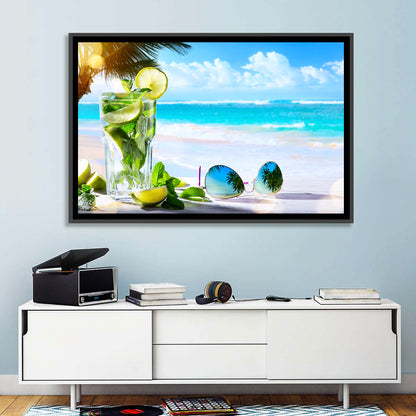 Tropical Beach Bar Wall Art