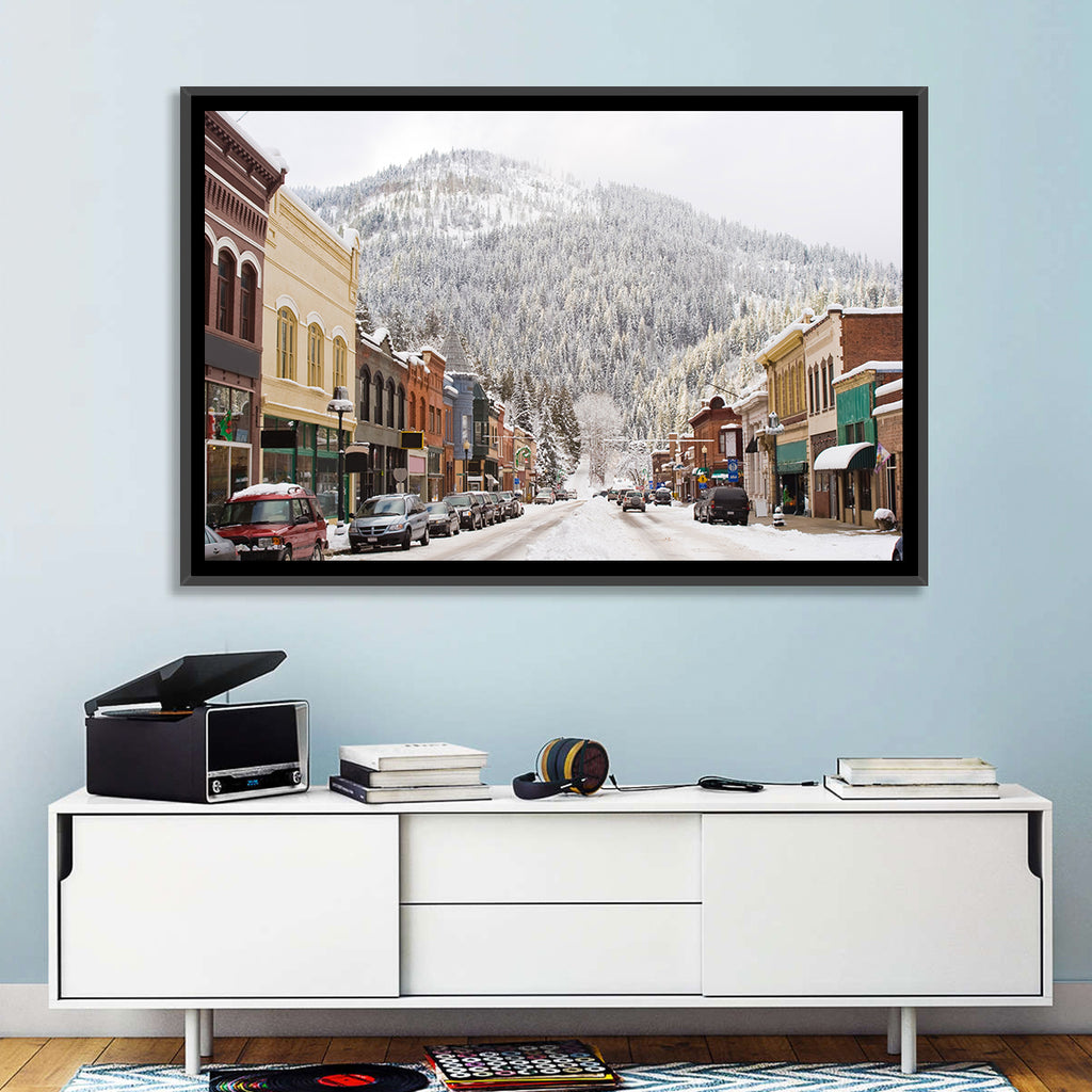 Snow Covered Mountain Main Street Wall Art