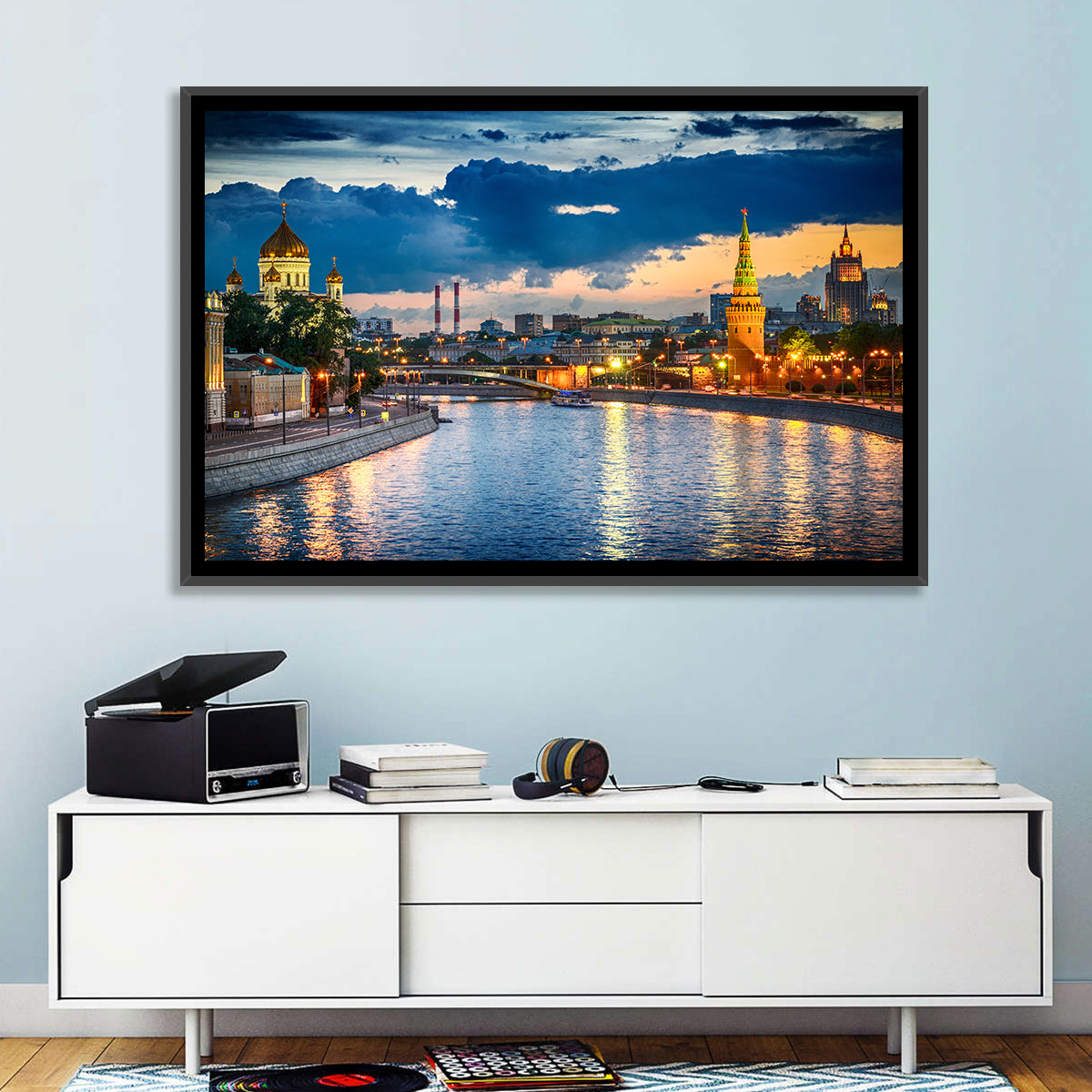 Kremlin on the Moskva River Wall Art