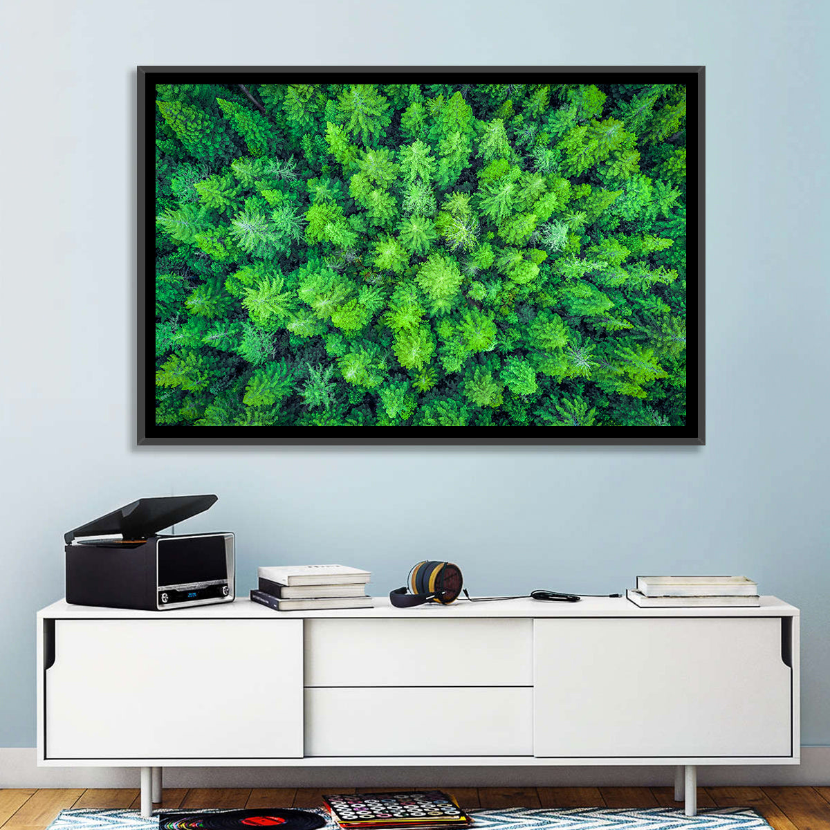 Whakarewarewa Forest Canopy Wall Art in a room, landscape