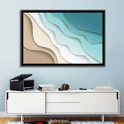 Beach Layers Abstract Wall Art