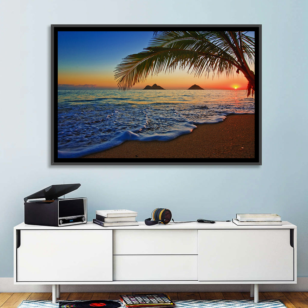 Lanikai Sunset Over Mokulua Islands Wall Art