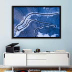 Montenegro Snowy Mountain Road Wall Art