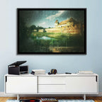 Făgăraș Fortress Moat Reflection Wall Art