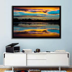 Colorado River Dusk Reflection Wall Art