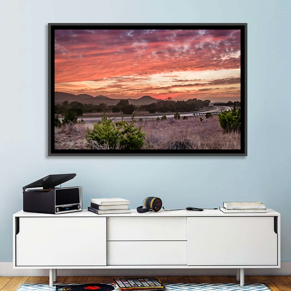 Sunset Curve on Texas Highway 16 Wall Art