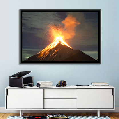 Volcano Explosion Wall Art