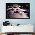 Truckee River Sunlit Rocks Wall Art