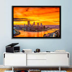 Pittsburgh Skyline at the Point Wall Art