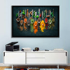 Assorted Spices and Spoons Wall Art