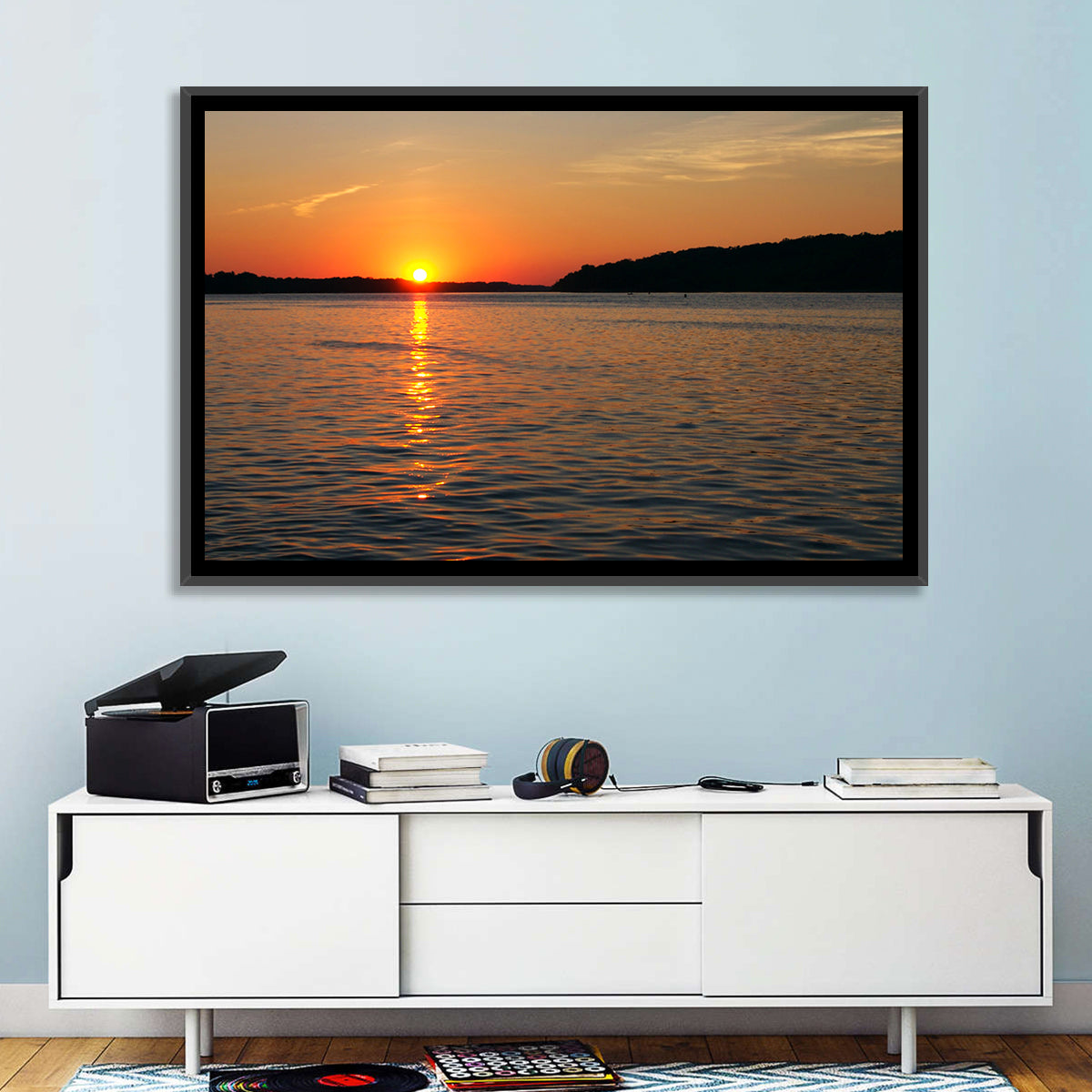 Mississippi River Sunset Wall Art