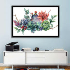 Succulent and Cactus Bouquet Wall Art